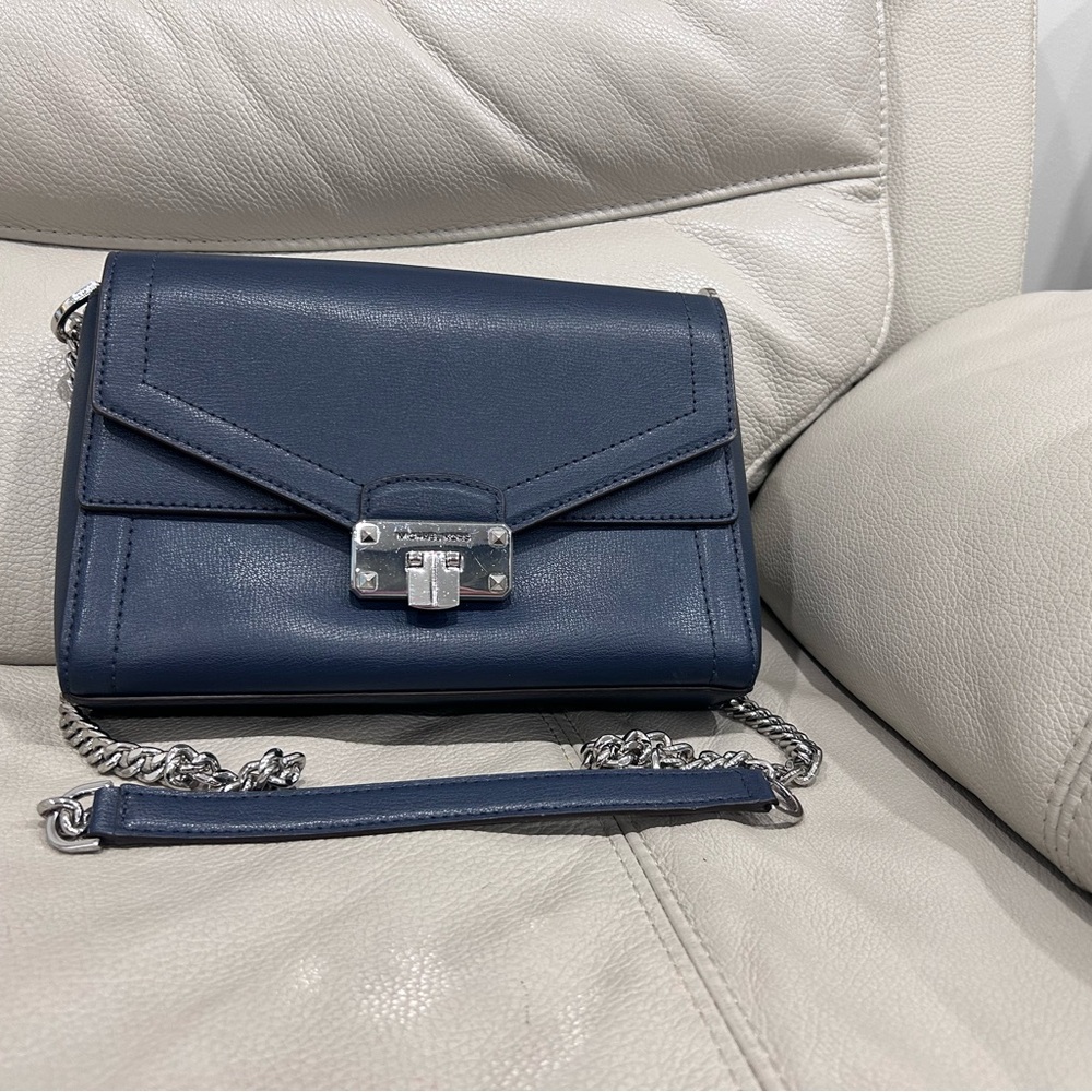 Michael kors Navy Blue Leather crossbody bag/shoulder bag